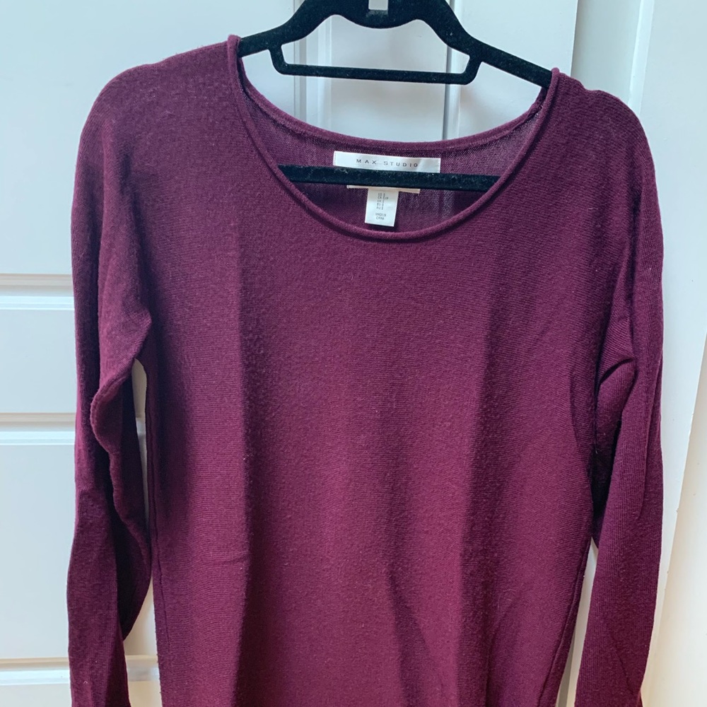 Max studio, 100% merino wool sweater tunic, S